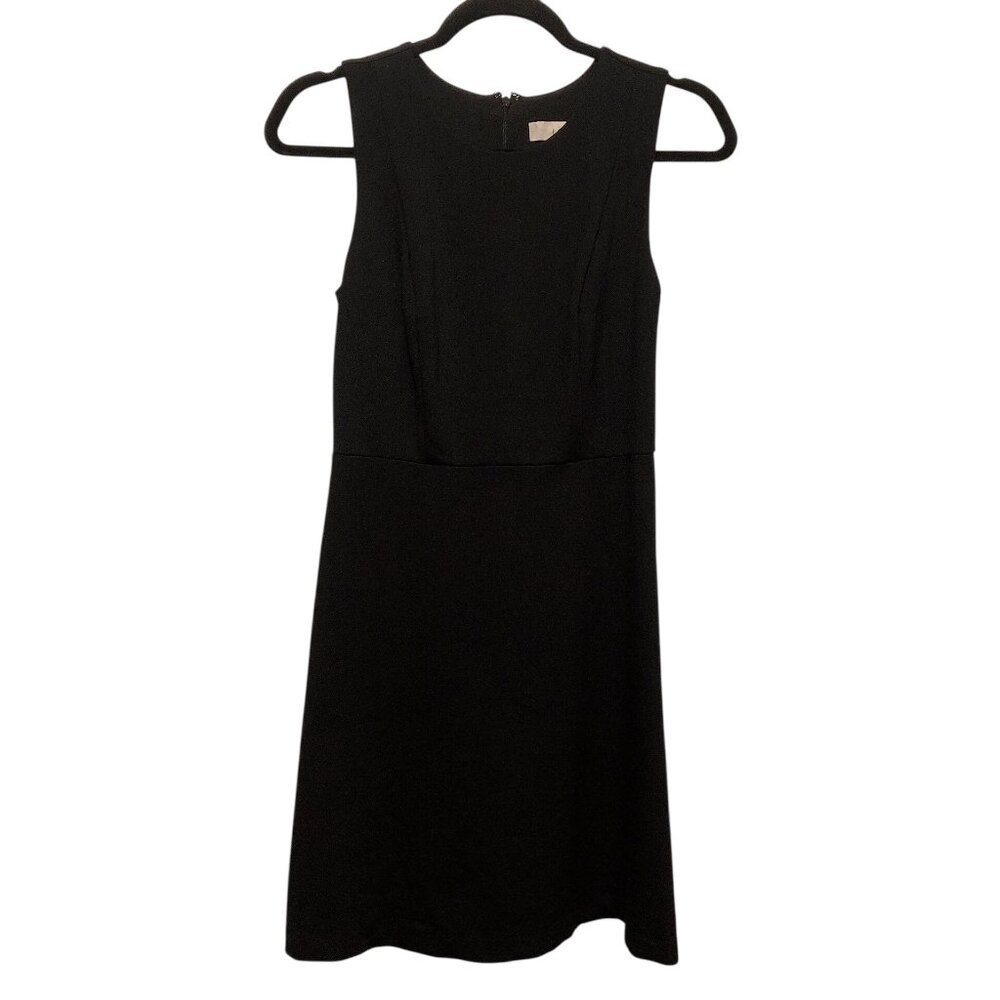 Ann Taylor Loft Solid Black Round Neck Sleeveless… - image 1